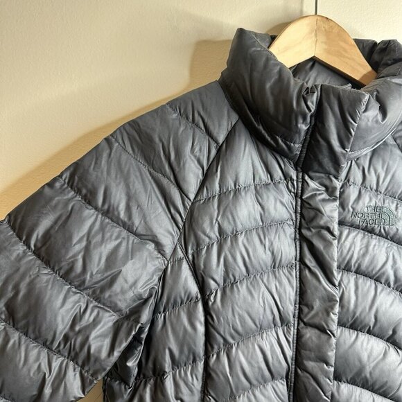 The North Face Long 600 Down Insulated Jacket Womens Black Small Parka Outdoor - Picture 3 of 16